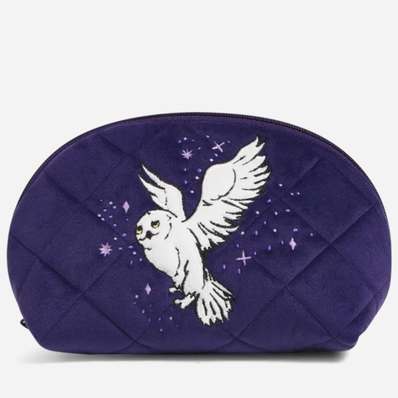 Vera Bradley Harry Potter Clamshell Cosmetic in Velvet Forbidden Forest